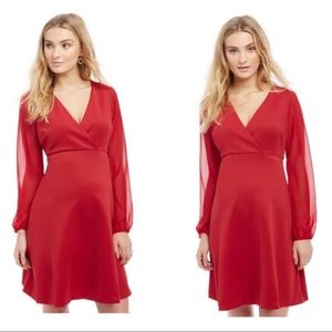 Motherhood Maternity Red Cocktail Dress